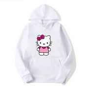 LXC 2024 Sanrio Hello Kitty Cute Cartoon Print Women‘s Hoodie Fashion Spring Casual Sweatshirt Y2K Harajuku Women‘s Oversized Top