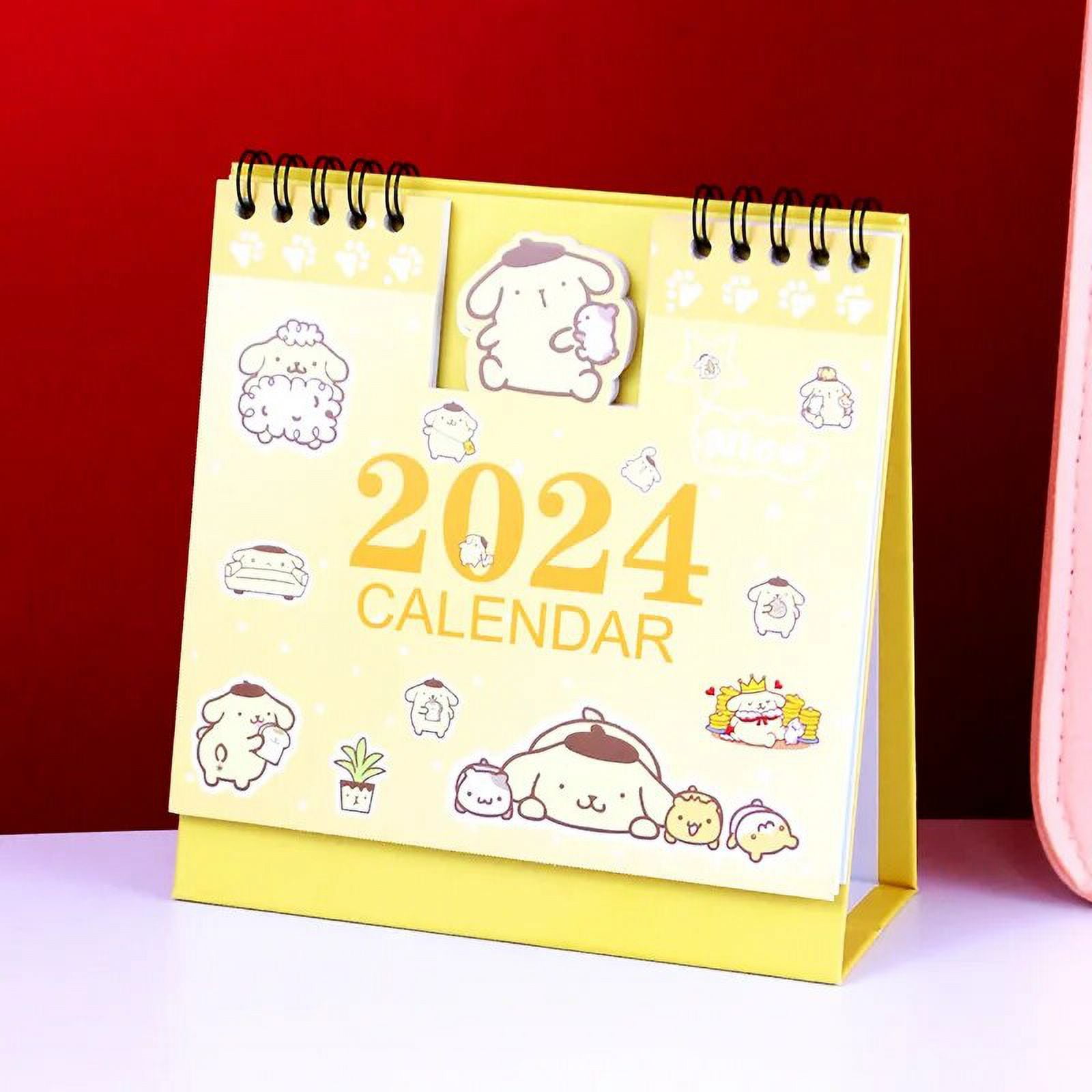 2025 Sanrio Hello Kitty Mini Desk Calendar Anime Office School Supplies