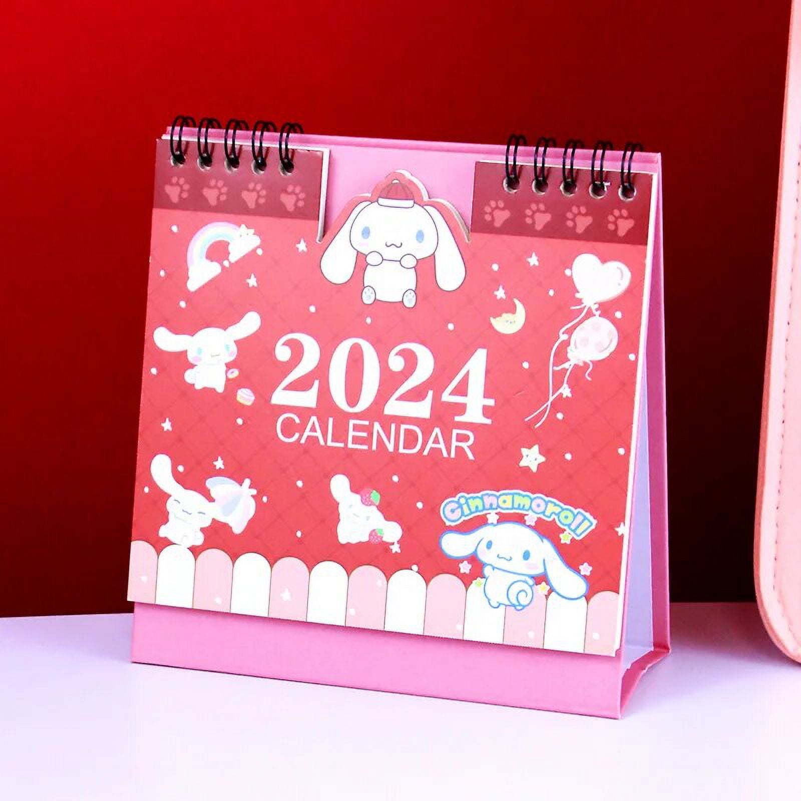 2025 Sanrio Hello Kitty Mini Desk Calendar Anime Office School Supplies