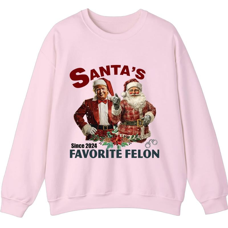 2024 Santas Favorite Felon Christmas Funny Political Holiday Gift