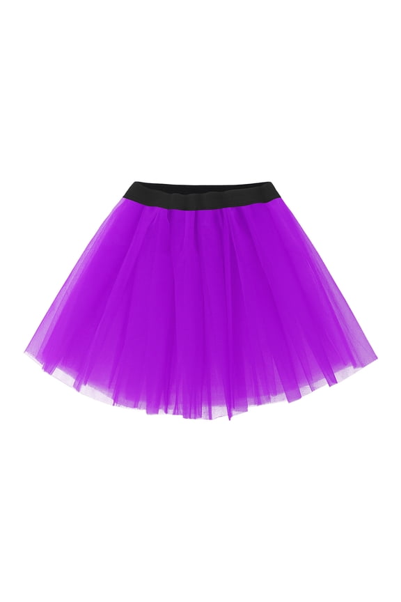 Women's Mini Tulle Skirt Layered Tutu Skirt 80s Vintage Ballet Dance Skirt Adults Skirts for Festival Party Costume