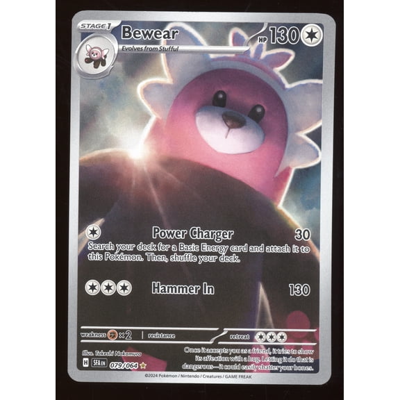 2024 Scarlet & Violet Shrouded Fable Bewear Secret Rare #079/064