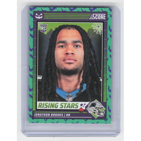2024 Score-A-Treat Jonathon Brooks #30 Rising Stars Green Bats Carolina Panthers NFL FOOTBALL Trading Card