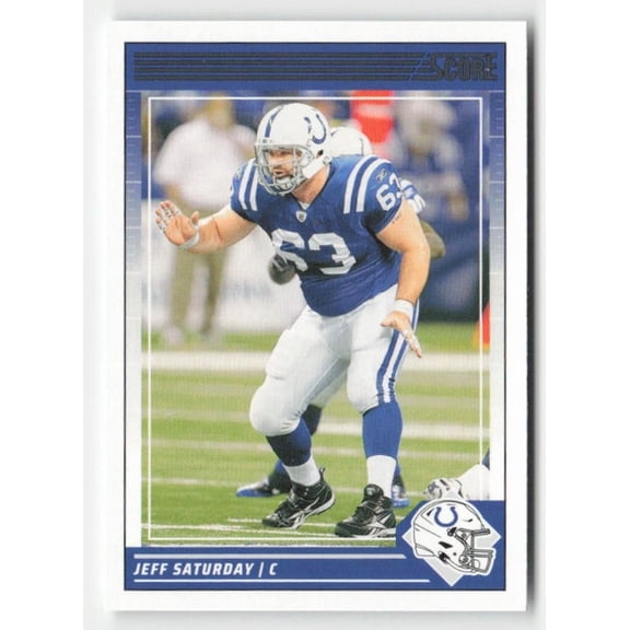 2024 Score Near Mint Jeff Saturday #125 Indianapolis Colts Football Card Indianapolis Colts NFL FOOTBALL Trading Card