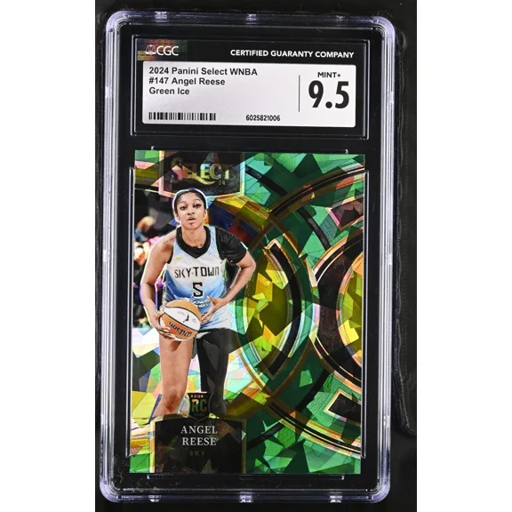 Panini 2024 Select WNBA Angel Reese Green Ice Prizm RC Premier 147 CGC 9.5