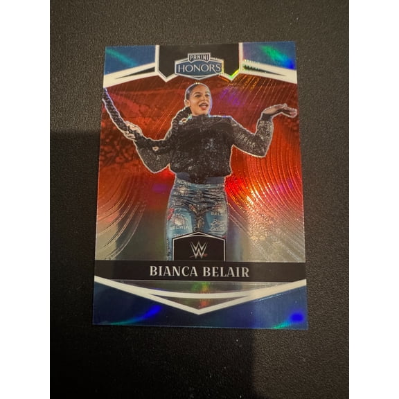 2024 Select WWE Bianca Belair Red Parallel Wrestling Card
