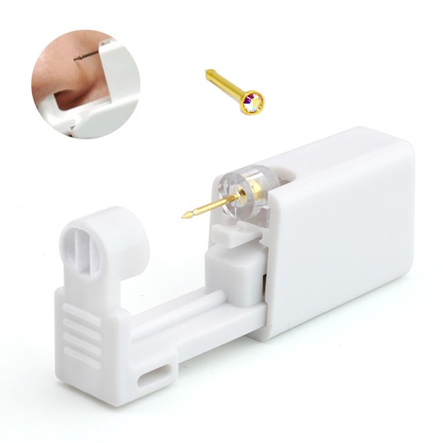 2024 Self Nose Piercing Kit Disposable Sterile Ear Piercing Tool