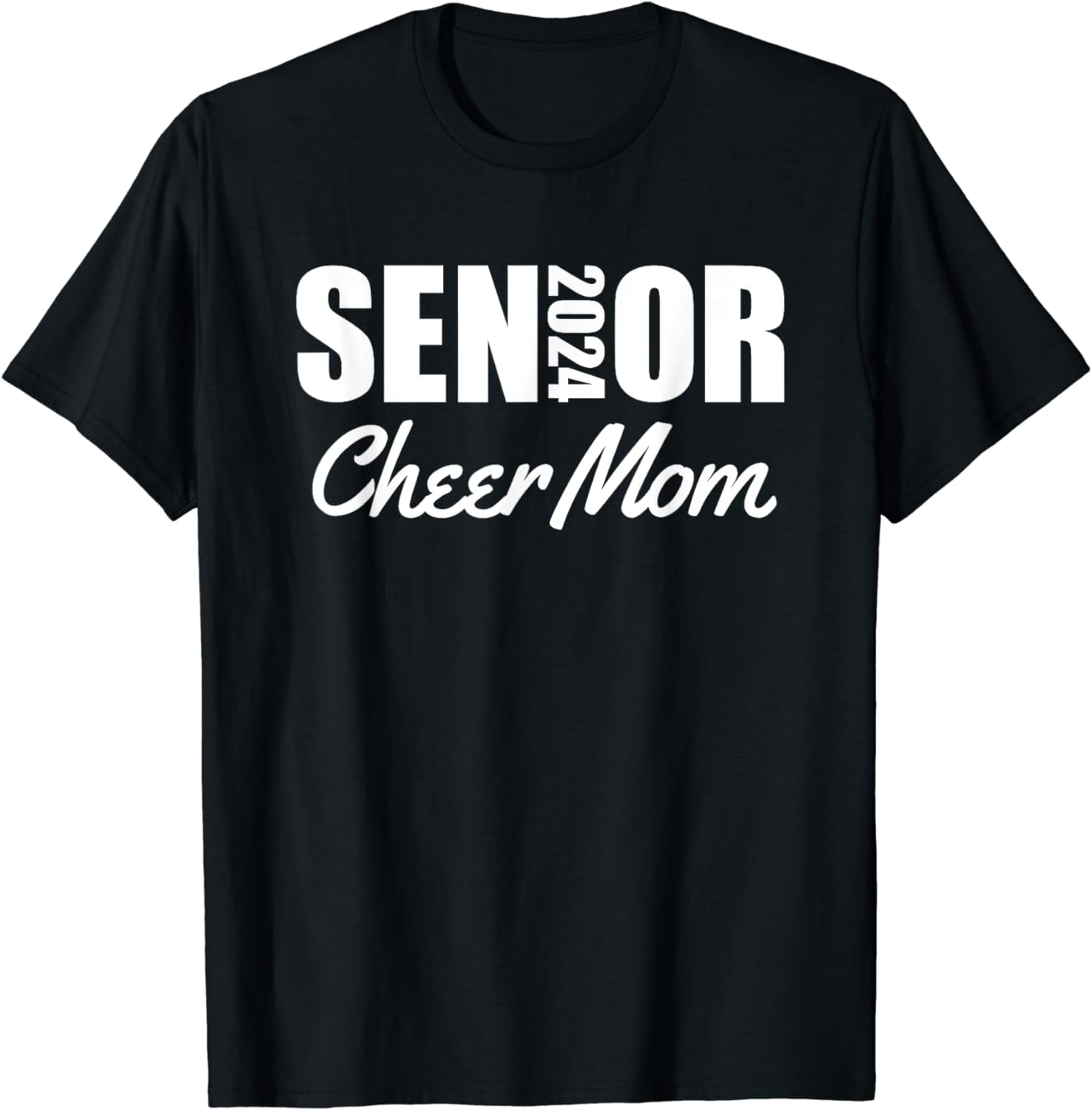 2024 Senior Cheer Mom 2024 Cheerleader Parent Class of 2024 Cotton T