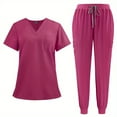 thumbnail image 1 of 2024 Short Sleeve Men's Separate Suit Operating Clothes Brush Hand Clothes Isolation Nurse Doctor Clothes Nurse, 1 of 11