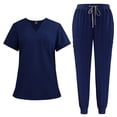 thumbnail image 1 of 2024 Short Sleeve Men's Separate Suit Operating Clothes Brush Hand Clothes Isolation Nurse Doctor Clothes Nurse, 1 of 11