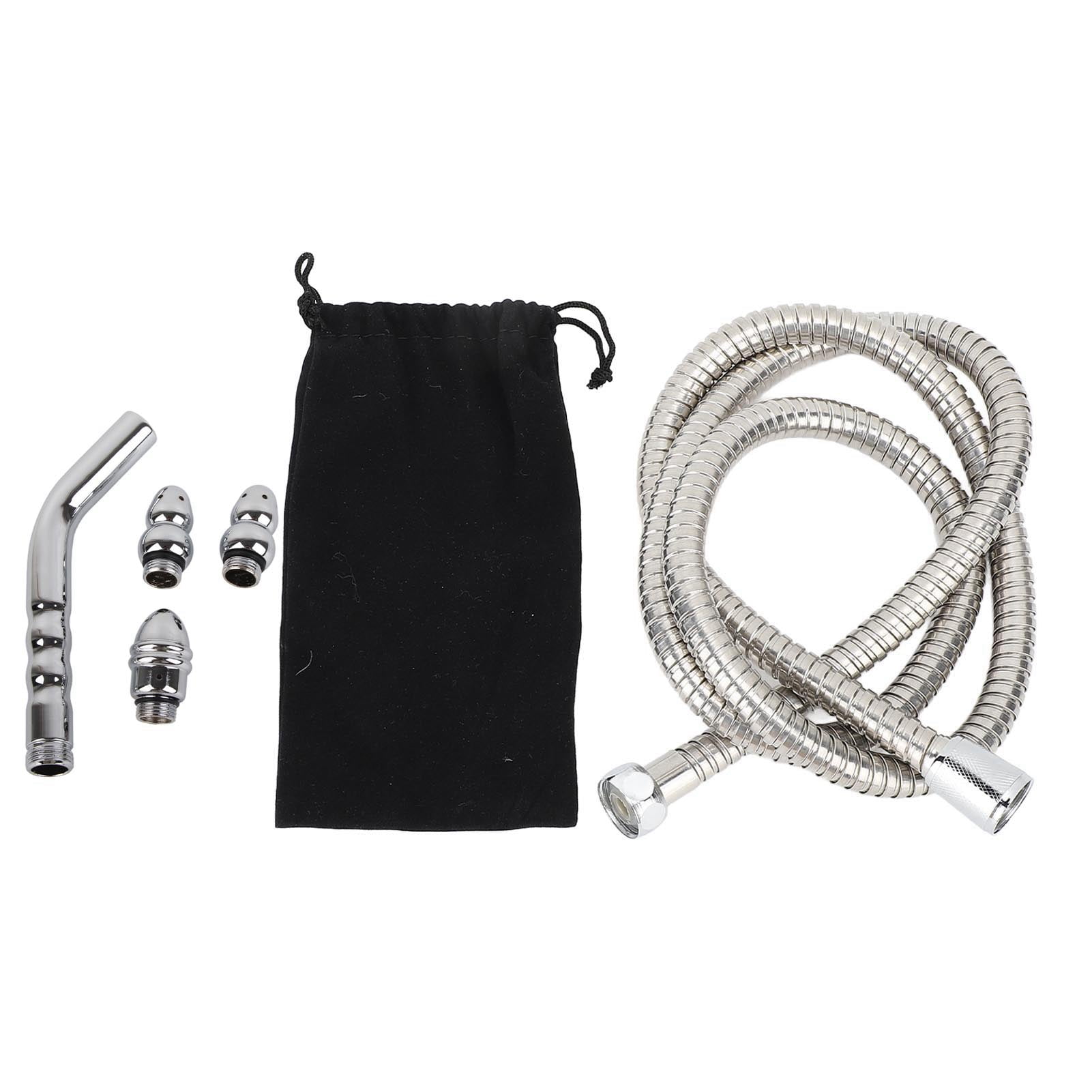 2024 Shower Enema System Bathroom Handheld Aluminum Bent Enema Shower