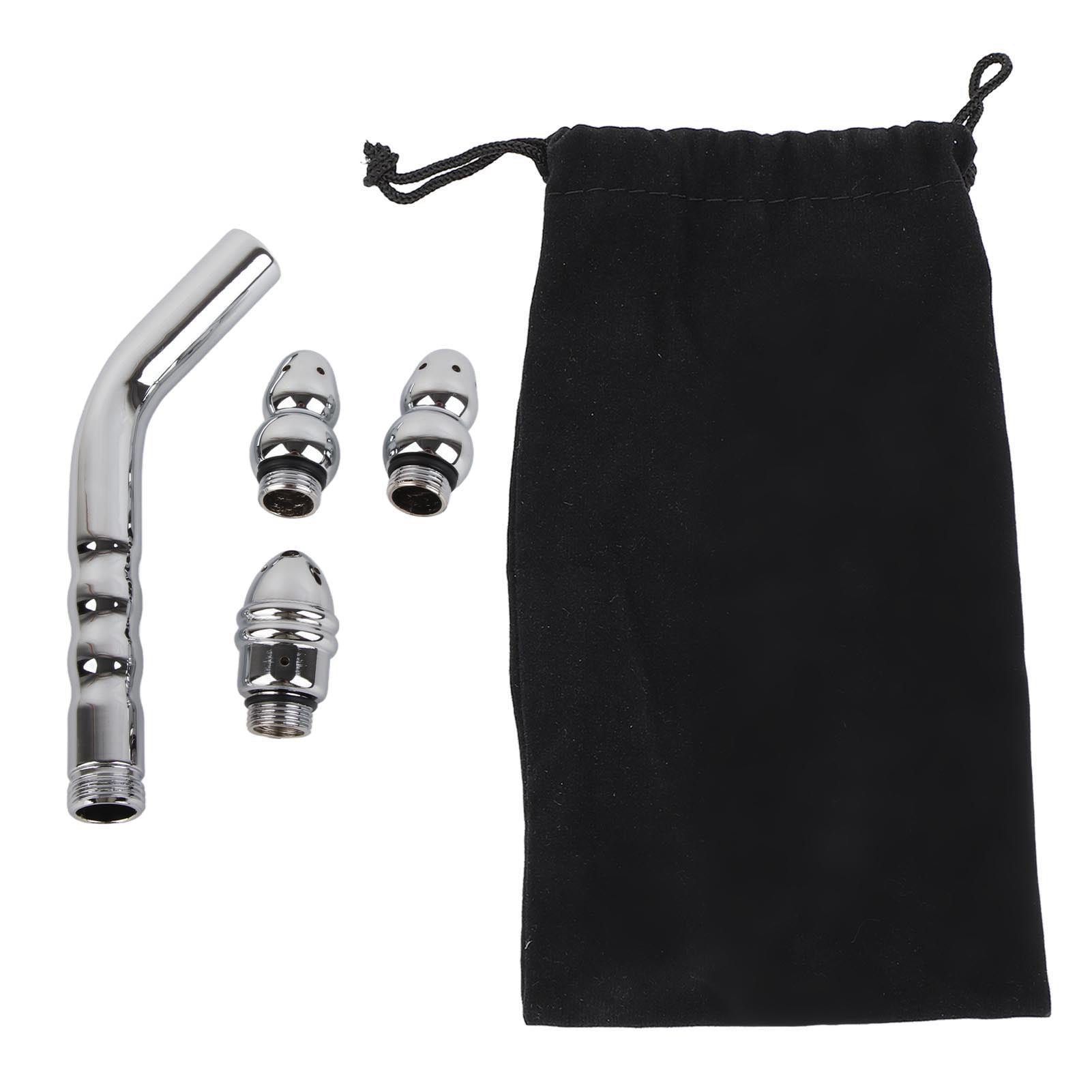 2024 Shower Enema System Bathroom Handheld Aluminum Bent Enema Shower