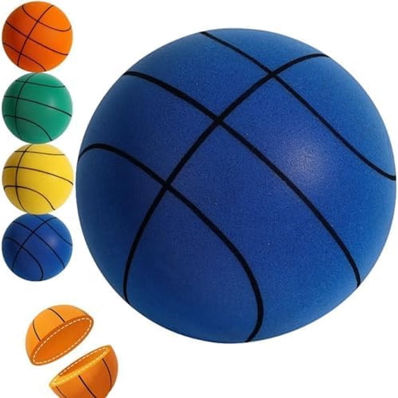 2024 Silent Basketball Dribbling Indoor, Silent Foam Basketball, Indoor Training Foam Ball No Noise No Sound Basketball