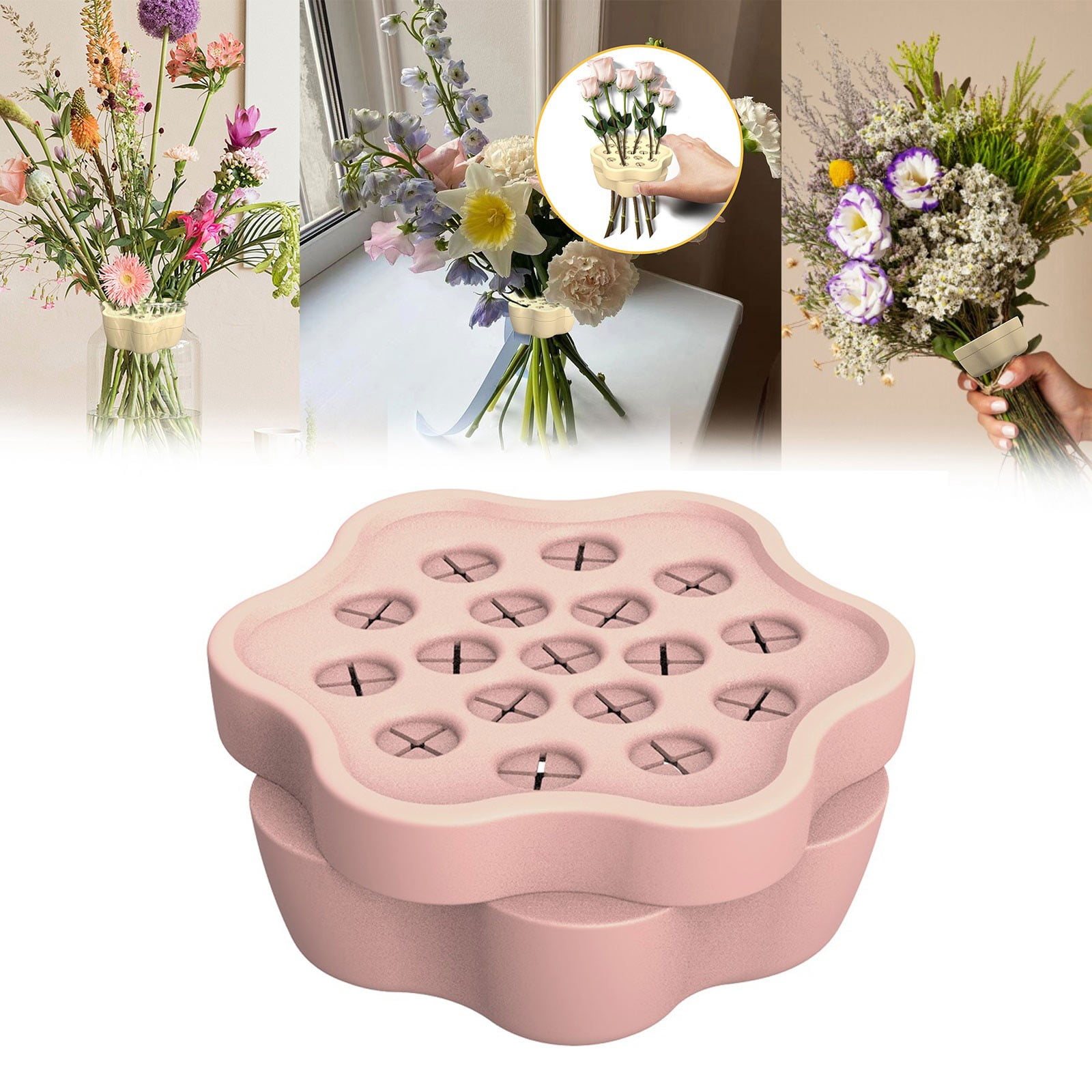 2024 Silicone Flower Arrangement Twister Arrangement Flower Stem Holder