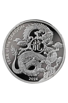 2024 Silver 1 oz Asahi Lunar Dragon Round