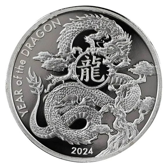 2024 Silver 1 oz Asahi Lunar Dragon Round
