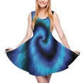 thumbnail image 1 of 2024 Size Large Clothing Pattern Summer Dress Skate Boho Female Dresses Casual Print Abstract Dress Dye Tie Black And White, 1 of 7