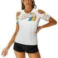 thumbnail image 1 of 2024 Skittles Women'S T-Shirt New Fashion Printed Zipper V-Neck Short Sleeve T Shirts Casual Plus Size Skittles Wrigley Company, 1 of 5