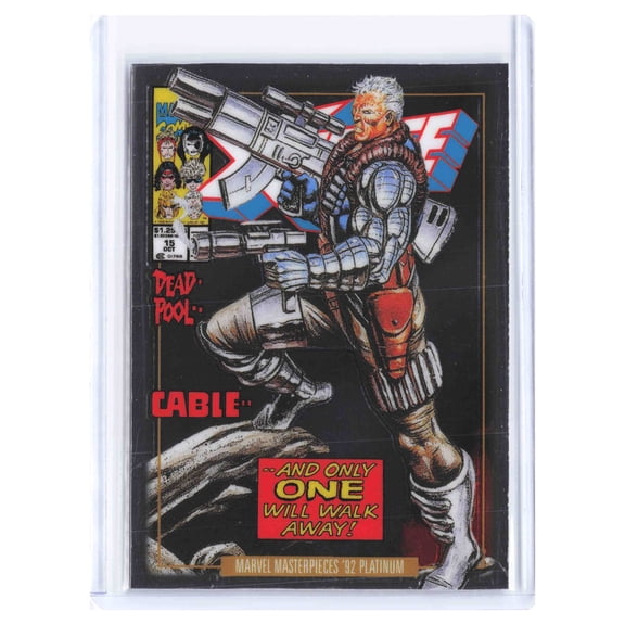 2024 SkyBox Marvel Masterpieces Platinum Variant Cover Cable #18-V Trading Card