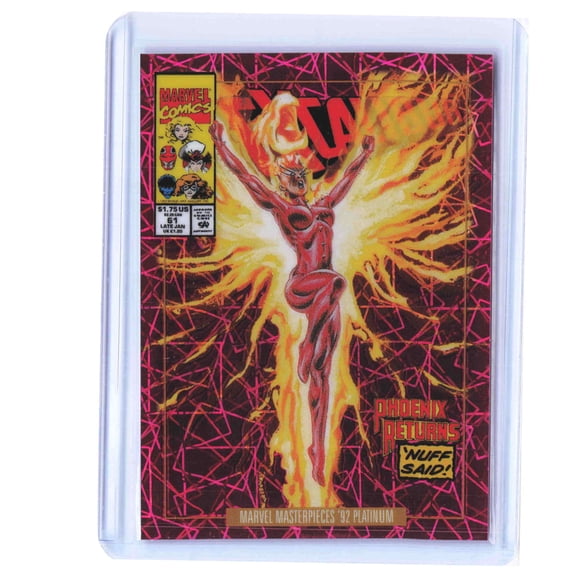 2024 SkyBox Marvel Masterpieces Platinum Phoenix Pink Lasers Marvel Trading Card #67-V 610/692