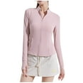 thumbnail image 1 of 2024 Slim Yoga Jacket for Women Nylon Sun Protective Lightweight Breathable Casual Outerwear Comfortable Stretchy Fit, 1 of 1