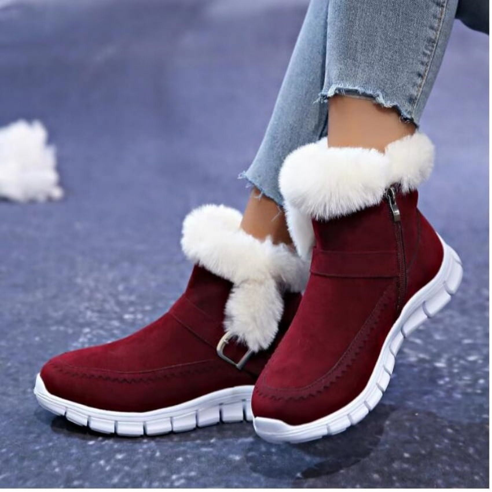 2024 Snow Women Boots Soft Women's Boots Platform Ladies Shoes Fur Keep