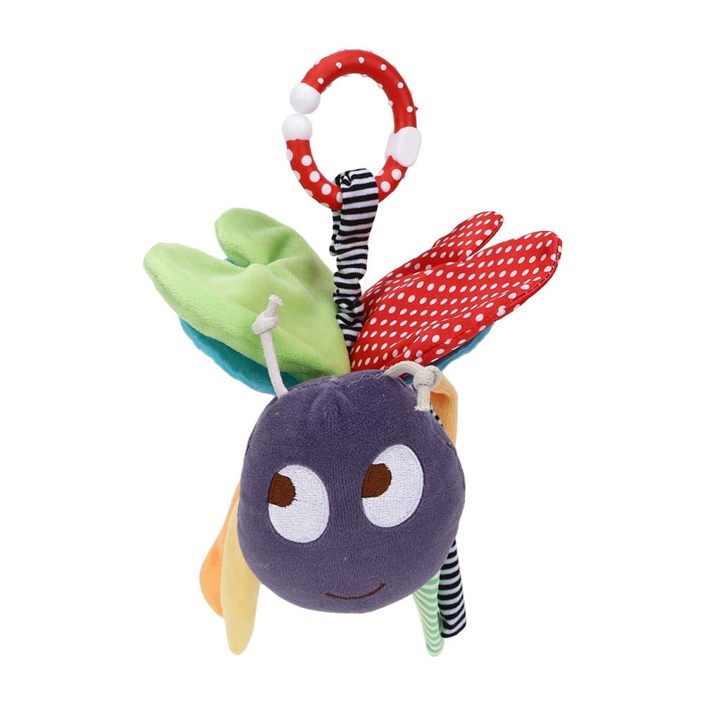 2024 Soft Cute Bee Shape Baby Plush Toy Bed Hanging Cartoon Comforting