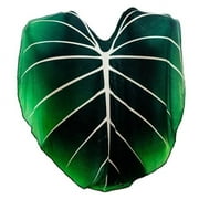 2024 Soft Giant Leaf Blanket For Bed Sofa Green Plant Blanket  Decor Throws Warm Sofa Towel Cobertor Christmas Gift