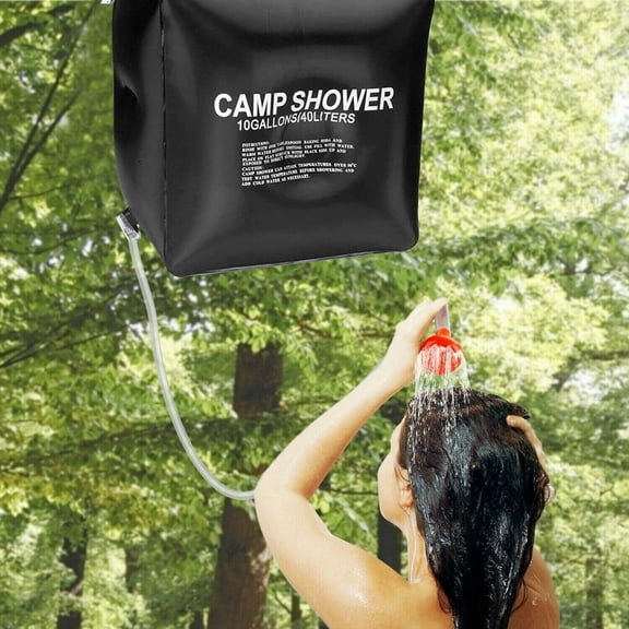 2024 Solar Camping Shower Bag, 10 Gallons/40L Portable Camping Shower Bag with On/Off Switchable Shower Head for Camping Traveling
