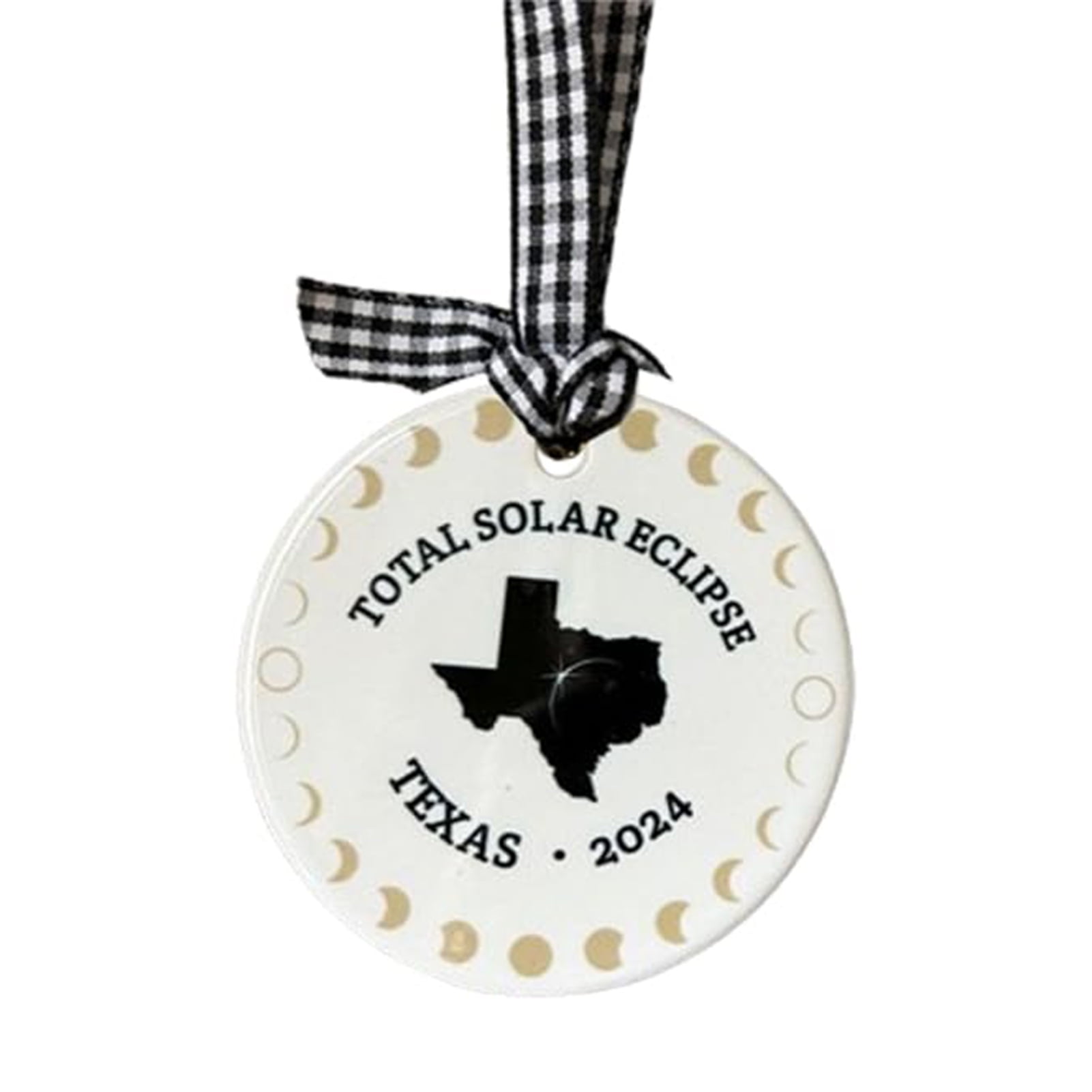 2024 Solar Eclipse Decoration Acrylic Path of Totality States Ornament