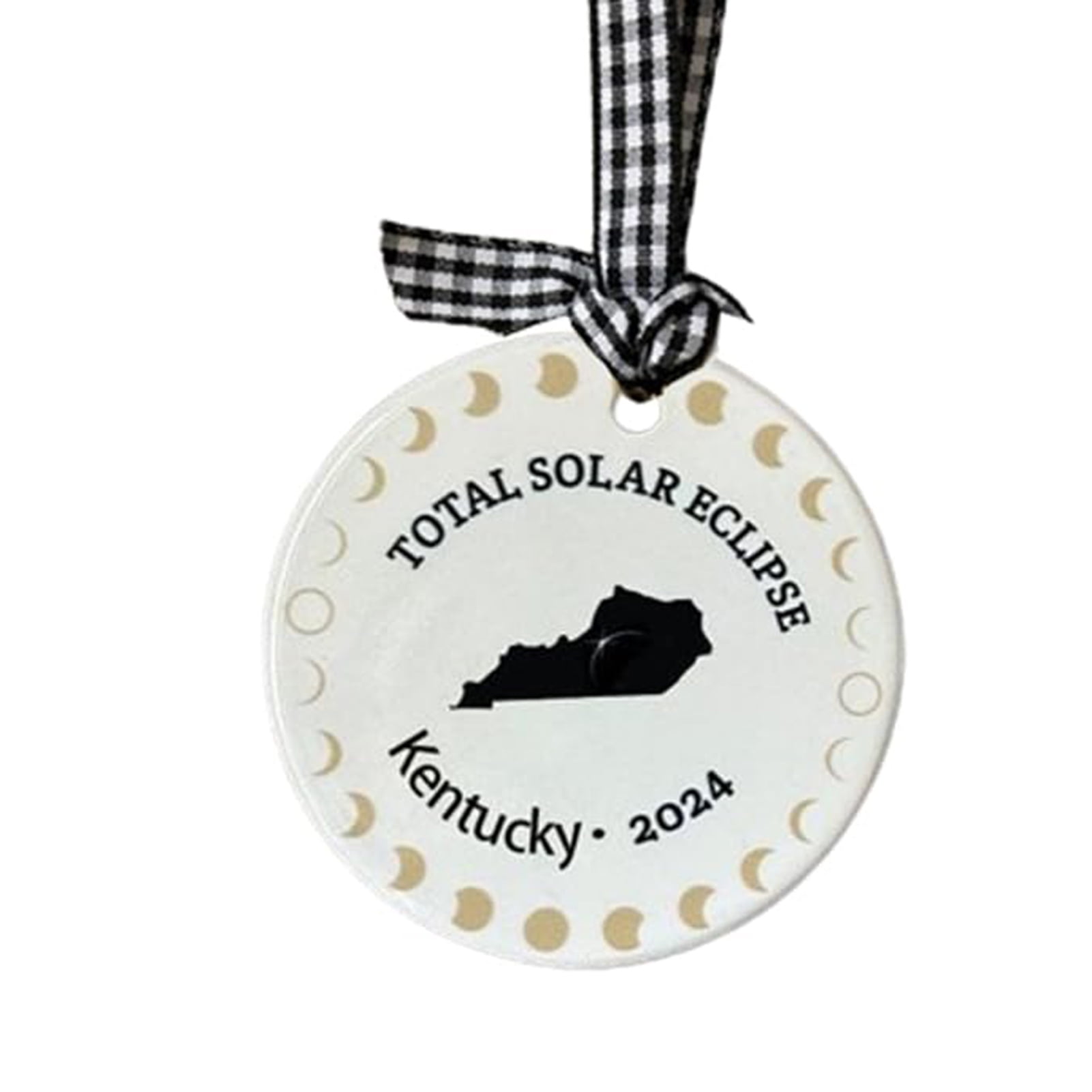 2024 Solar Eclipse Decoration Acrylic Path of Totality States Ornament