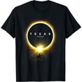 thumbnail image 1 of 2024 Solar Eclipse Seen from the State of Texas for Cowboys T-Shirt, 1 of 3