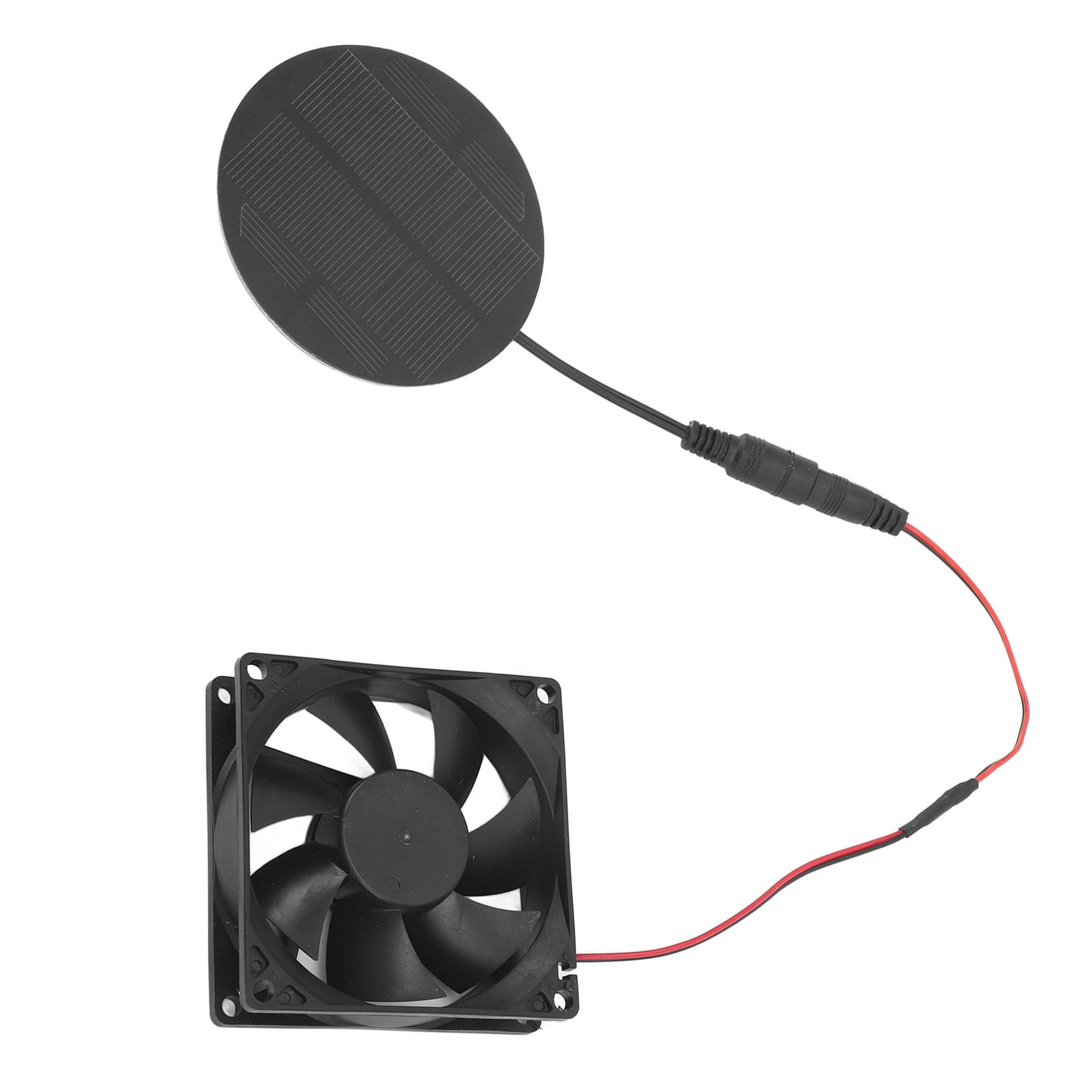 2024 Solar Panel Fan Kit Waterproof Circle Monocrystalline Solar Panel Exhaust Fan for Chicken Coop Greenhouse Dog House
