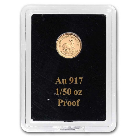 2024 South Africa 1/50 oz Proof Gold Krugerrand (w/ COA)