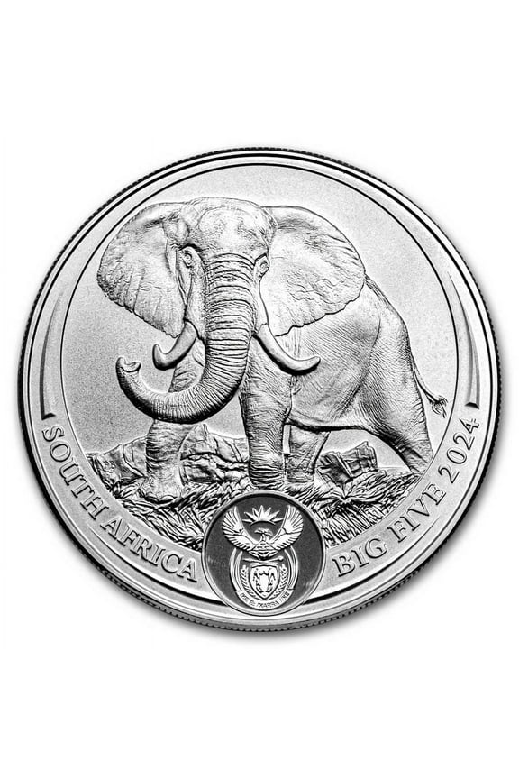 2024 South Africa 1 oz Silver Big Five Elephant BU