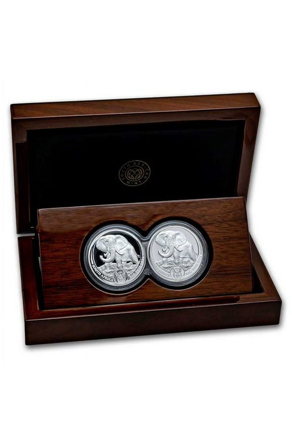 2024 South Africa 2-Coin Silver Big Five Elephant Proof Set