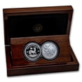 thumbnail image 1 of 2024 South Africa 2-Coin Silver Krugerrand & Elephant Proof Set, 1 of 4