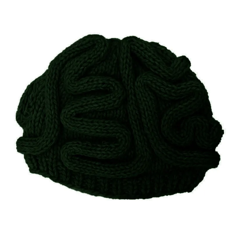 2024 Spoof Horror Brain Hat Halloween Beanie Adult Child Skullies