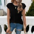 thumbnail image 1 of 2024 Spring Summer top women's casual short-sleeved sweater, 1 of 9