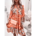 thumbnail image 1 of 2024 Spring and Summer New Women's Printing Splicing Skirt Layered Mini Dress Fashion, 1 of 7