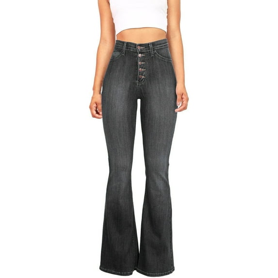 2024 Spring/summer High Waisted Stretch Micro Cropped Jeans Woman Jean Pants for Women 24 Size 20 Pants for Women Denim Boot Cut Knit Denim Leggings for Women Boot Cut Pants for Women Control Too