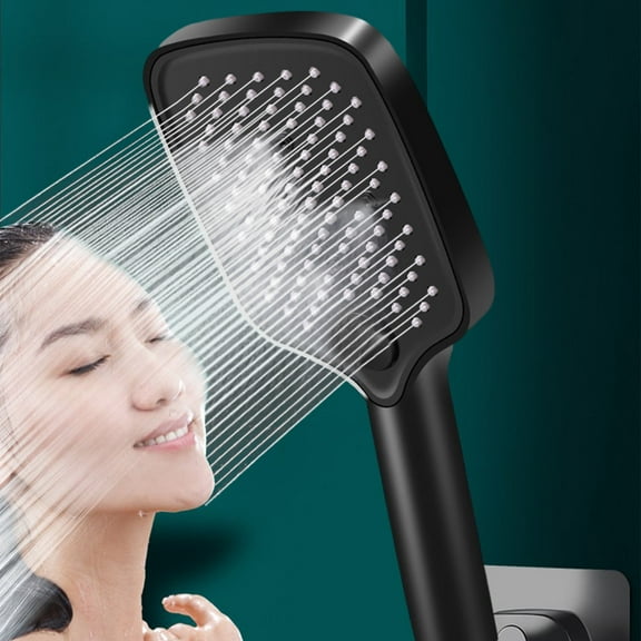 2024 Squares Shower Head With Handheld High Pressure 4 Spray Modes, Body Coverage Powerful Rain Showerhead, Powerful Rain Showerhead For Bathroom Upgrade