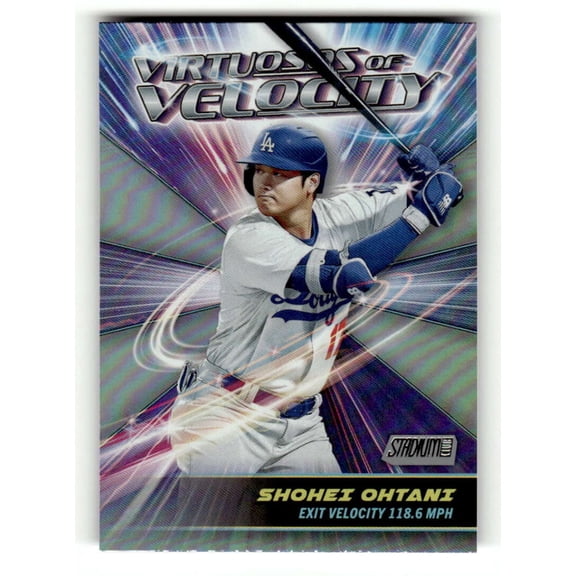 2024 Stadium Club Virtuosos of Velocity #VV-5 Shohei Ohtani Los Angeles Dodgers MLB Baseball Trading Card