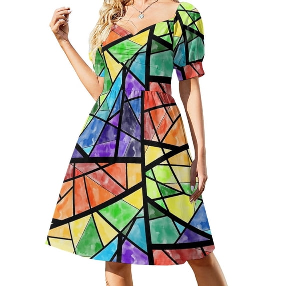 2024 Stained glass gay dark Dress summer dresses womens luxury woman evening dress