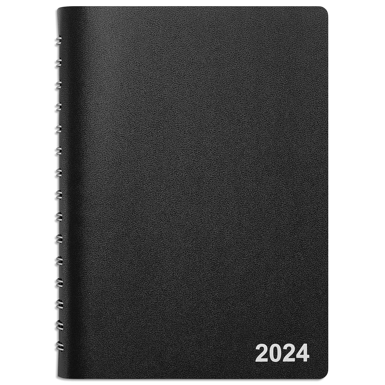 2024 Staples 5" x 8" Daily Appointment Book Black (ST5845224