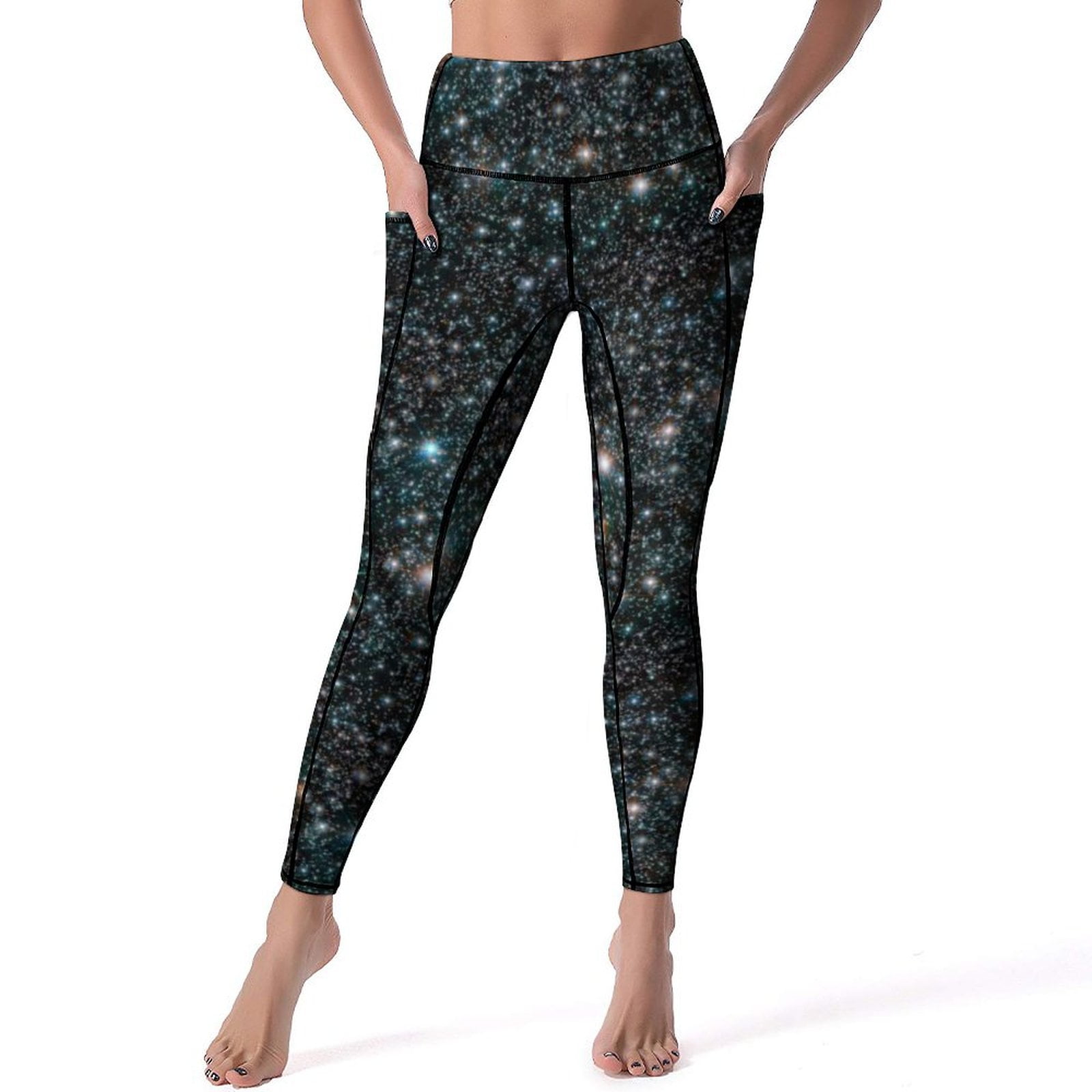 2024 Starry Star Outer Space Leggings Galaxy Stars Fitness Gym Yoga
