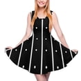 thumbnail image 1 of 2024 Striped Polka Dot Dress Green And White Cute Dresses High Waist Korean Fashion Graphic Skate Dress Womens Oversized Vestidos, 1 of 7