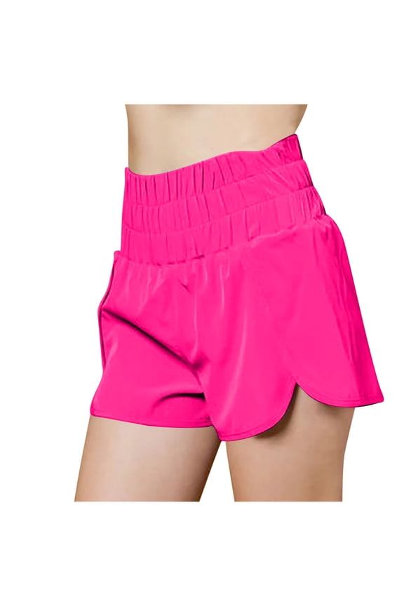 2024 Summer Athletic Shorts for Women High Waisted Running Gym Workout Casual Lined Sporty Shorts with Pockets