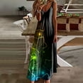 2024 Summer Bohemian Women's Slip Dress Long Aline Oversize Casual