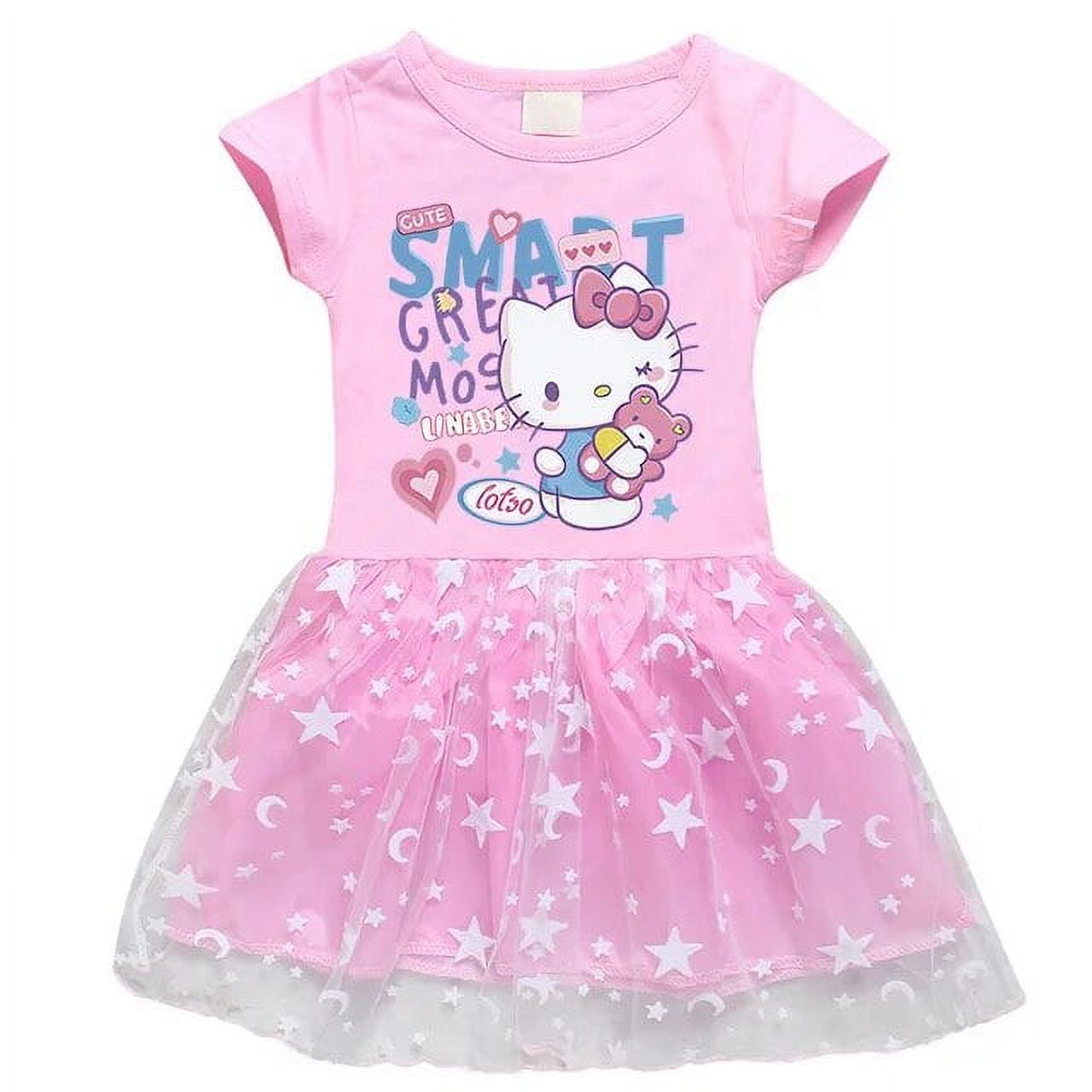 2024 Summer Children Clothing Girl Sanrio Hello Kitty Print Short ...